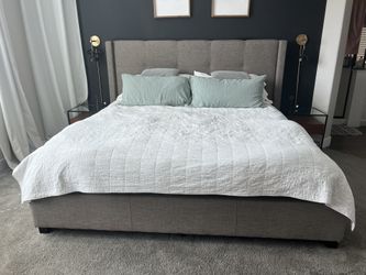 Living Spaces Upholstered Bed Frame