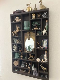 Hand made trinket shelf