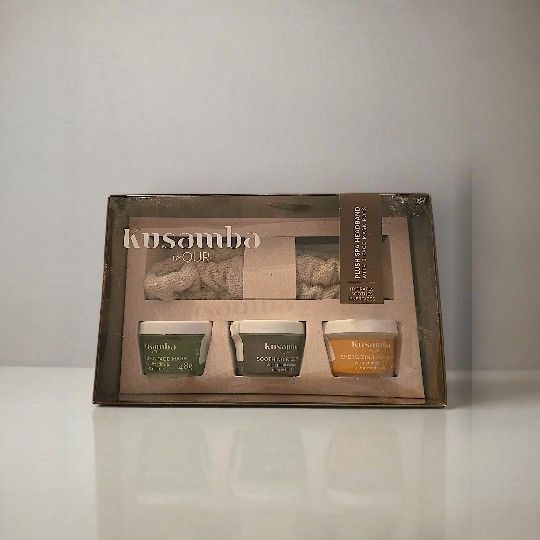 Kusamba by QUR β Face Mask Gift Set w/ Headband | NIB