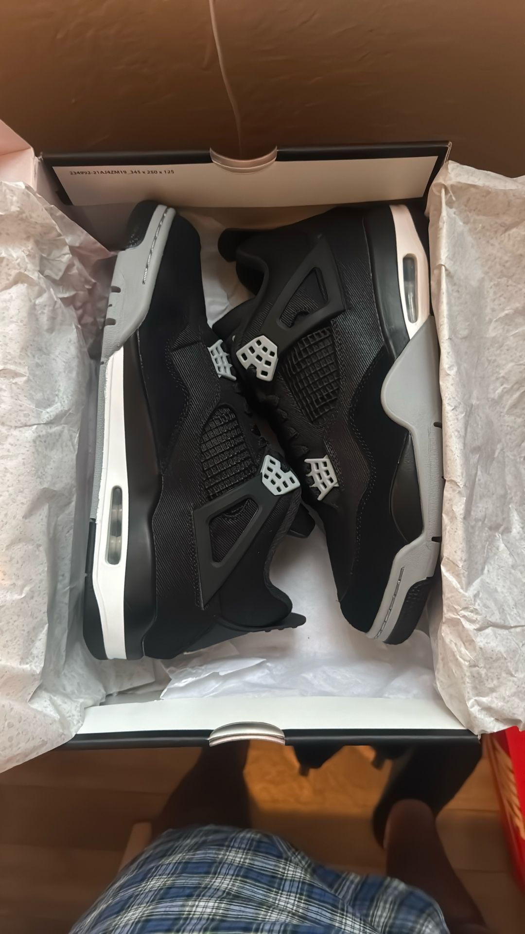 Jordan 4 Black Canvas