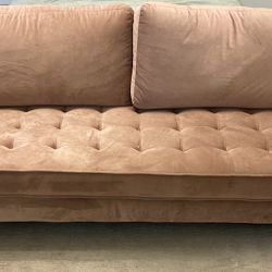 Geo 84” Tufted Upholstered Sofa 
