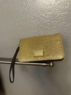 Betsey Johnson Gold Glitter Wristlet 