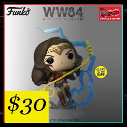 Wonder women glow in the dark NYCC official sticker funko