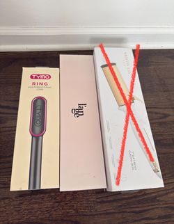 Hair Styling Bundle – Straightener, Curling Wand & Straightening Comb