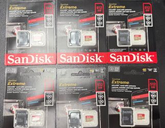 SanDisk Extreme 512GB microSD Card (x6)