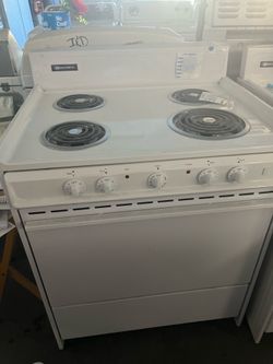 Brown electric stove
