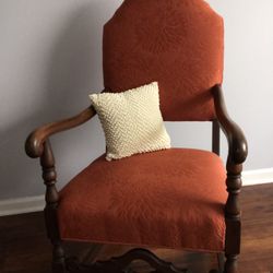 Chair And Beaded Pearl Pillow