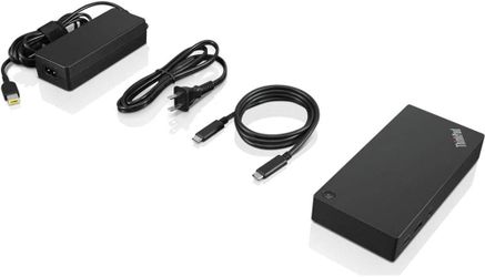 Lenovo ThinkPad (40AS0090US) USB Type-C Dock Gen 2 + ZoomSpeed HDMI Cable (with Ethernet) + Starter Bundle