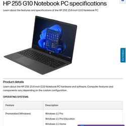 HP G10 Notebook Pc