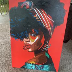Wall Art - Black Woman Painting