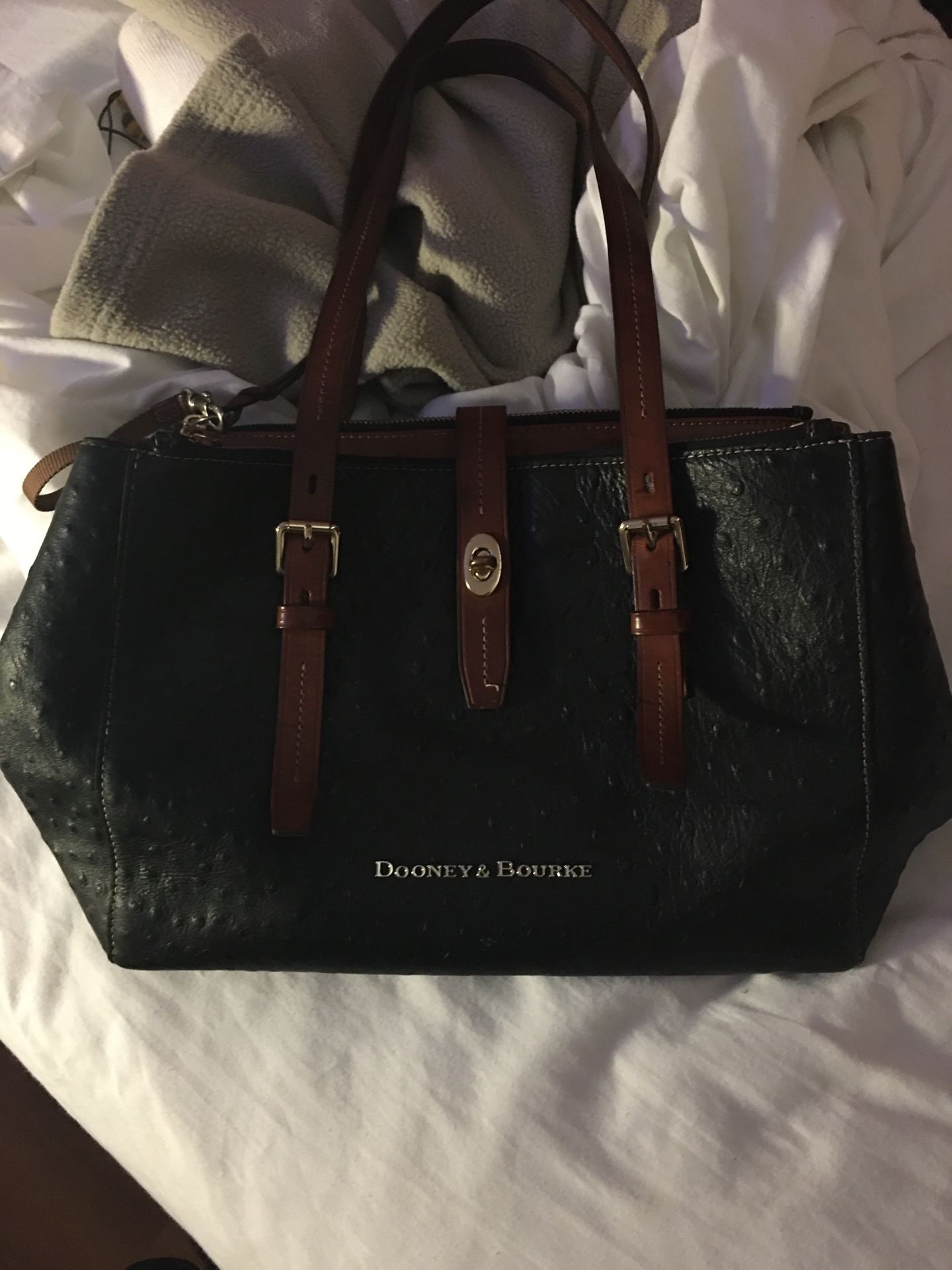 Dooney and Burke black leather purse.