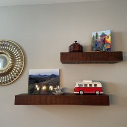 Mahogany Shelves 