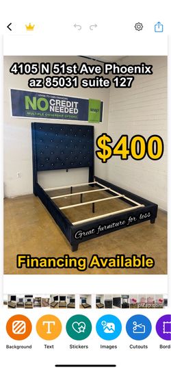 Queen size bed frame brand new