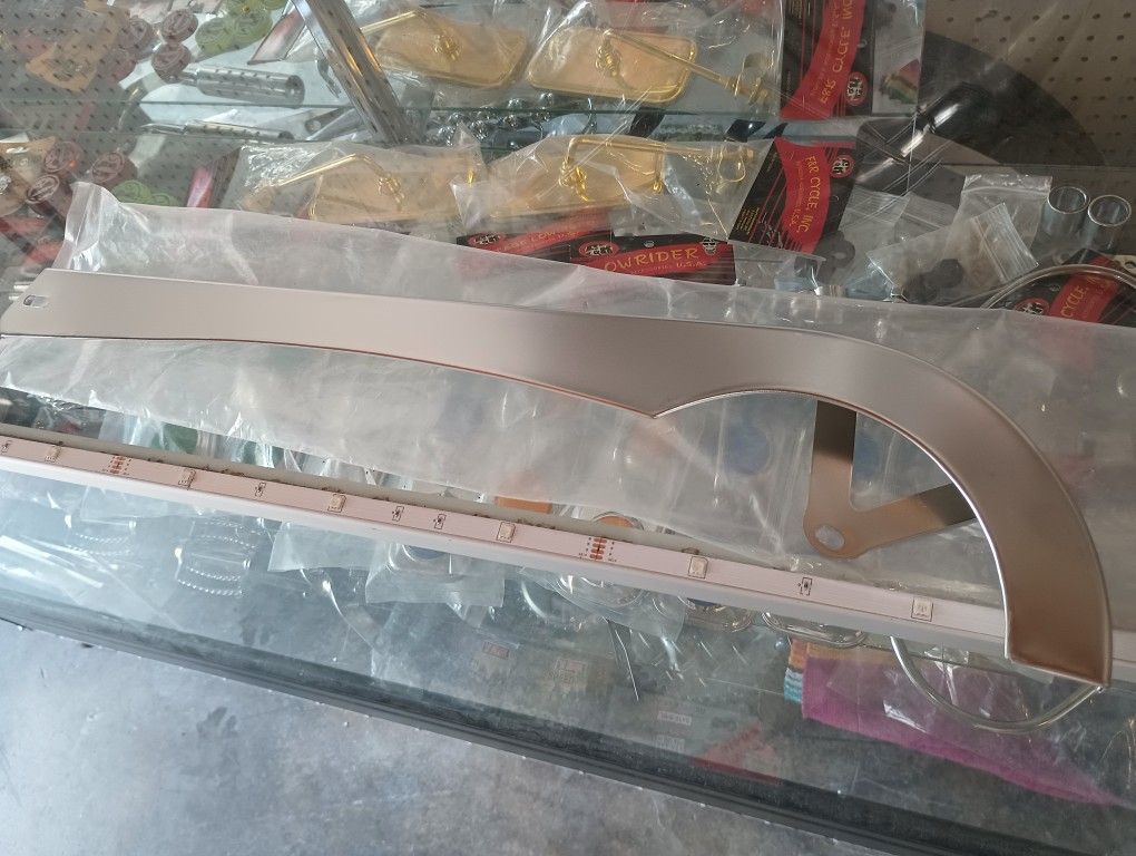 Chrome Chain Guard For 24-in Beach Cruiser Or Lowrider Bike