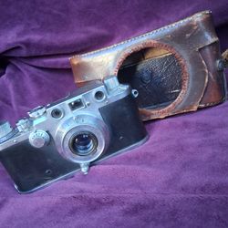 Vintage 1938 Leica IIIb 35mm Rangefinder Camera w/ Ernst Leitz Wetzlar Elmar 5cm f/3.5 Lens