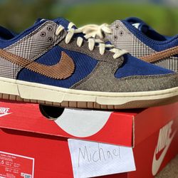 DS Nike Low Tweed Corduroy Size 12.5 SB Jordan 11 Gamma 13