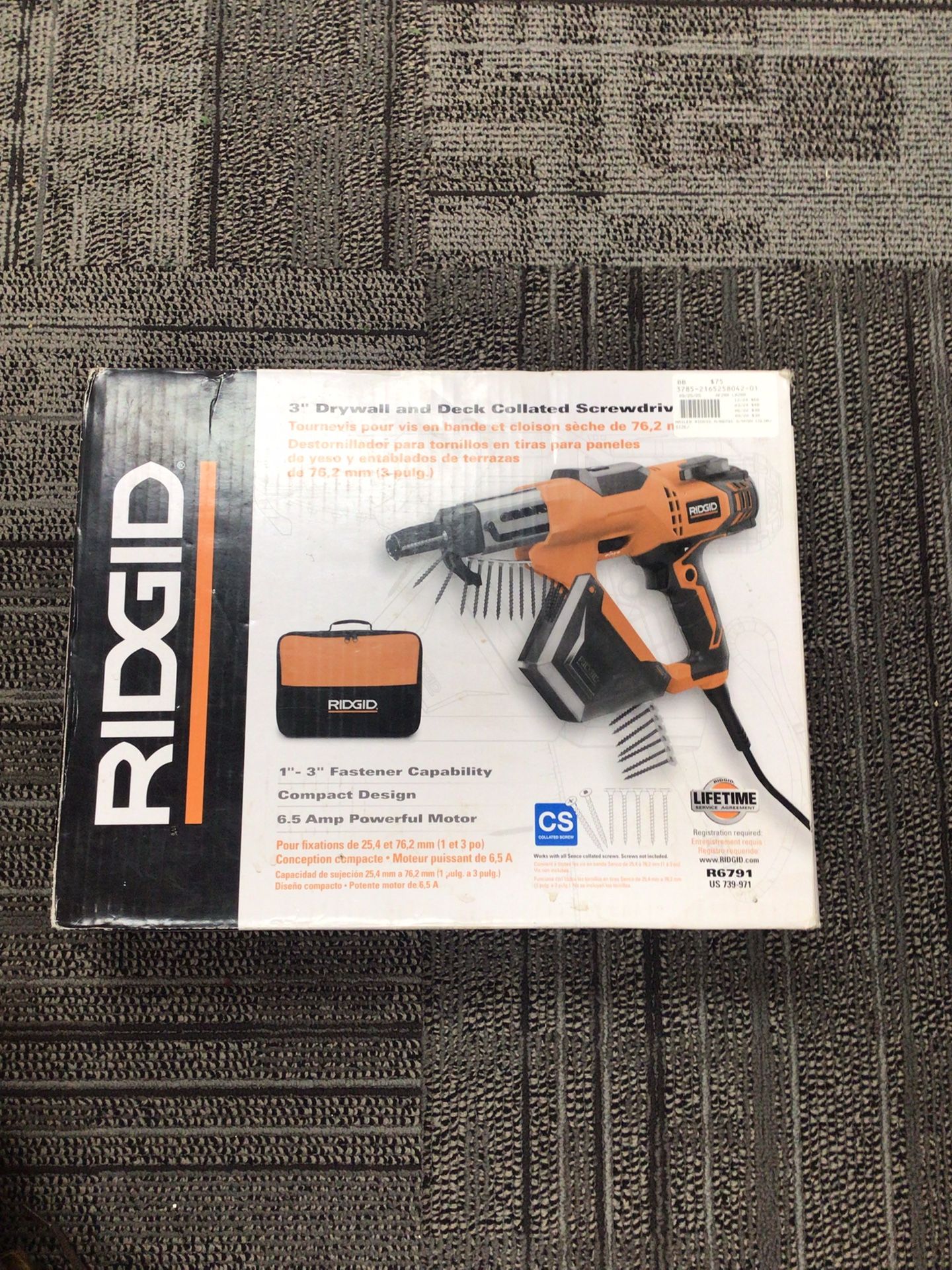Ridgid 3” Drywall and Deck Collated Screwdriver
