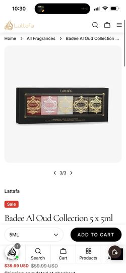 Badee Al Oud Collection 5 x 5ml Eau de parfum (EDP) by Lattafa