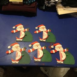 5 Hallmark Vintage Christmas Decorations Santa