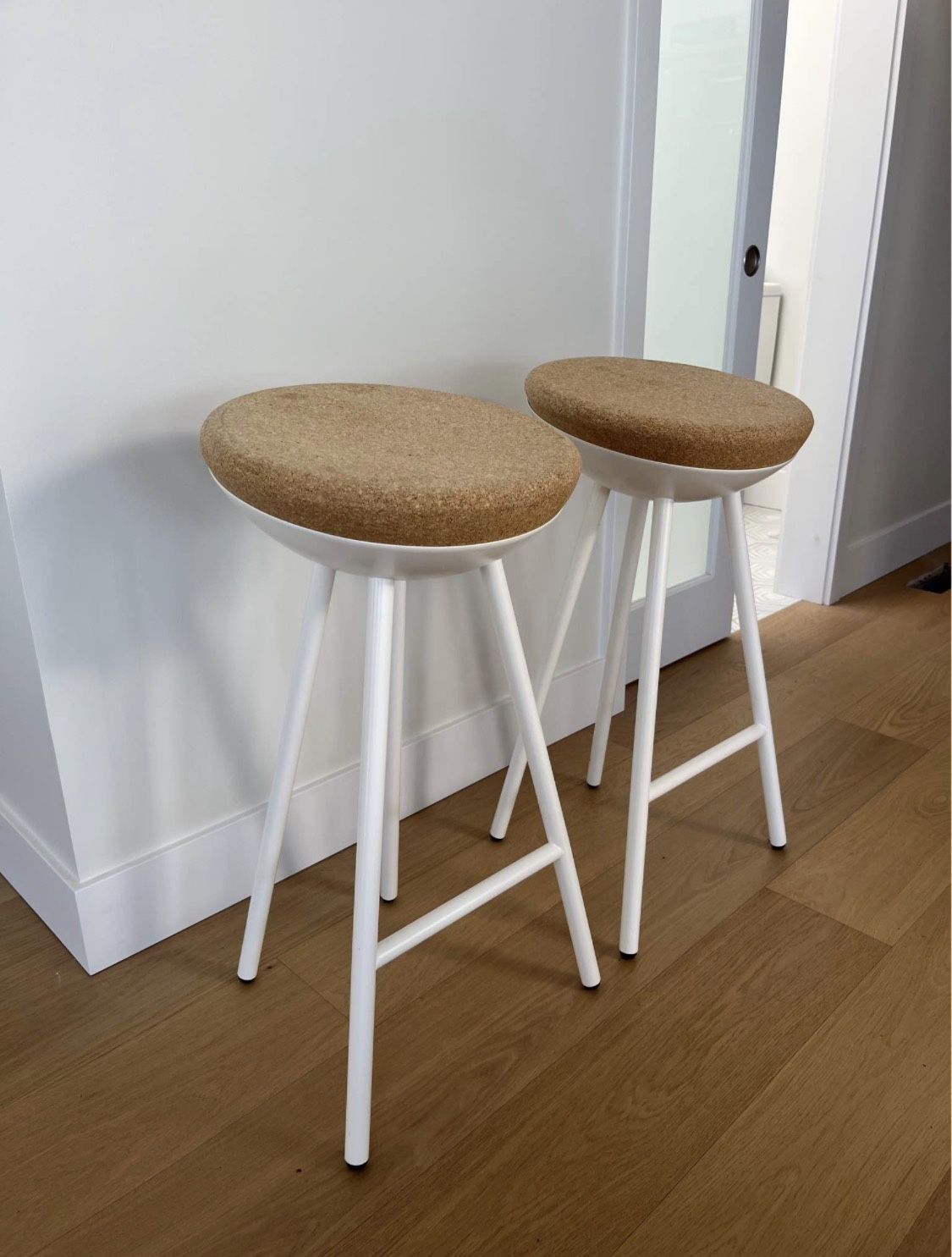 2 Vintage Scandinavian Modern Barstools