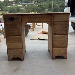 Small Antique Wood Desk 