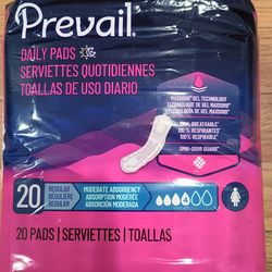 Prevail Daily Pads 20 ct