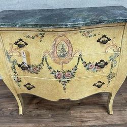 ANTIQUE DECORATIVE CRAFTS HAND PAINTED 3 DRAWER CHEST DRESSER
