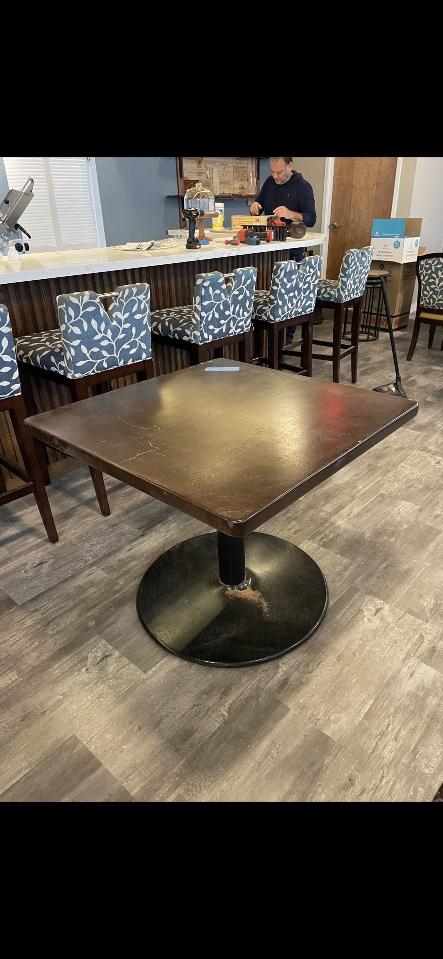 2 Restaurant Style Tables Free For Pick Up