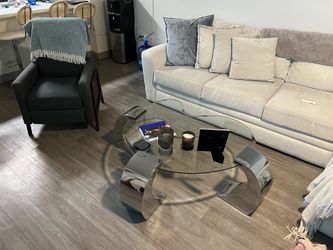 Glass Coffee Table Set