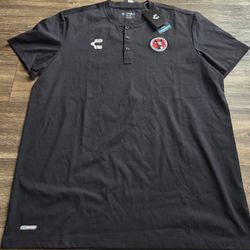 Charly Club Tijuana Xolos Henley Style Shirt Mens Size XL 