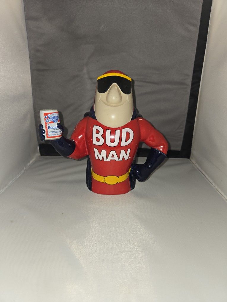 Vintage Bud Man Cannister/hideaspot