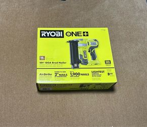 Nailer 18V 18GA RYOBI ONE+ in green