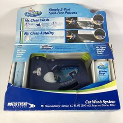 NEW Mr. Clean AutoDry Car Wash System Starter Kit Device Soap Starter Filler