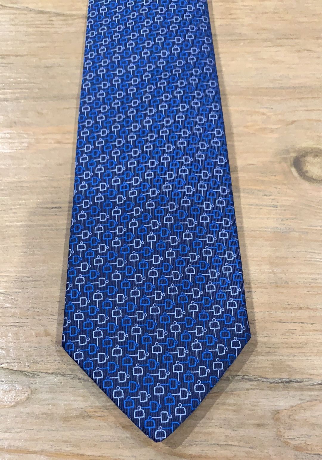 Hermès Men’s Blue Silk Tie