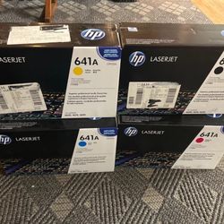(Lot of 4) HP Laserjet 641A - C9270A C9721A C9722A C9723A Toner Cartridges