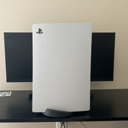 ps5 with headset and 2 controllers 