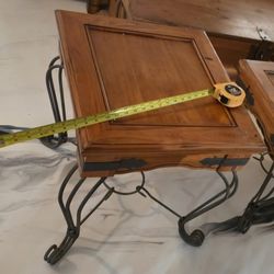 19" Tall End Table (Almost Square At 20"×22" Top, No Drawer)