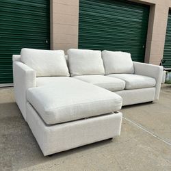 Crate & Barrell Reversible Sectional With Storage 🛻Delivery Available🛻