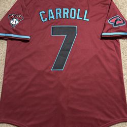 Arizona Diamondbacks Sedona Red ‘Corbin Carroll #7’ Alternate Baseball Jersey
