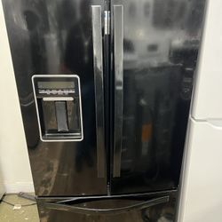 Black Refrigerator WHIRLPOOL 30”wide 69”high And 3 Months Warranty 