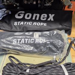 Gonex 10.5 mm Static Climbing Rope 20M(64ft) 2 pieces