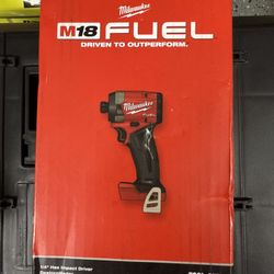 Milwaukee M18 FUEL 18V Lithium-lon Brushless Cordless 1/4 in. Hex Impact Driver (Tool-Only)