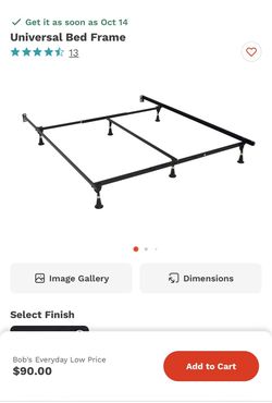 Universal steel bed frame