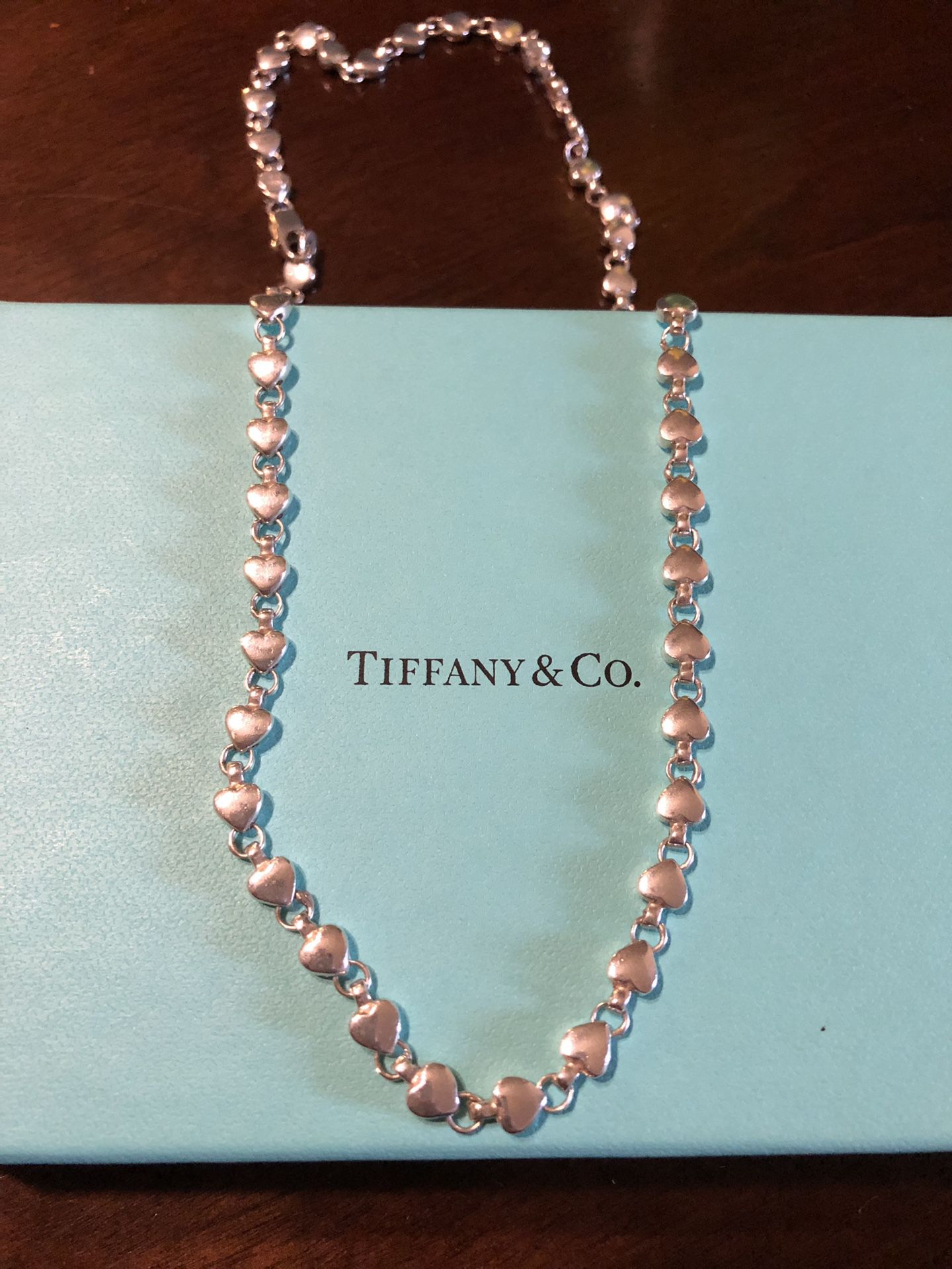 Tiffany&Co 22” Modern Heart Chain Necklace