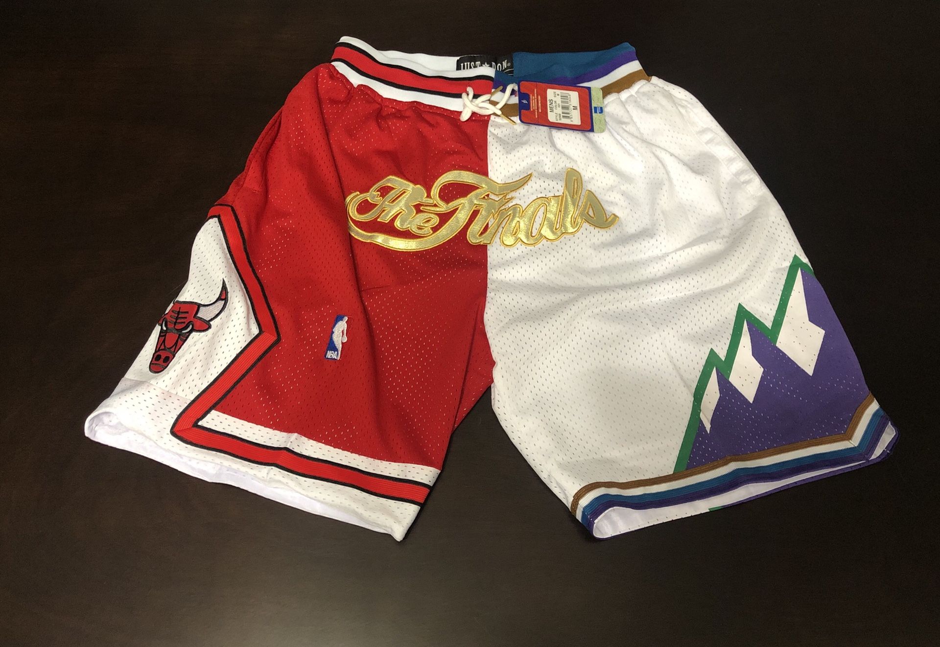 NBA BULLS AND JAZZ FINALS JUSTDON BASKETBALL SHORTS