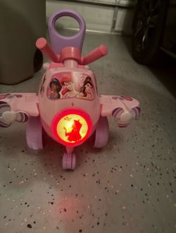 Toddler ride on princess plane
