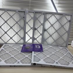 Brand New Simply 16x20x1 Air Filter, MERV 8, 6 Pack, For Home AC Furnace & HVAC (Actual Size: 15.75"x19.75"x0.75")DUST,Pet,Allergy Control. SKU478-S1