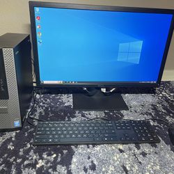 Dell Desktop Computer Win10 Pro - Includes Monitor Keyboard Mouse.    Same OS On Laptops And Tablets 