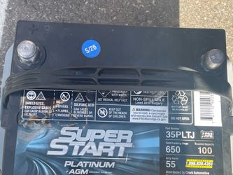 🔥 LIKE NEW Super Start Platinum AGM Battery – Purchased 5/26 – Warranty Included! 🔥