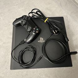 PS4 Pro 1TB - Works Great + Controller & Cables